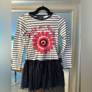 Brand: Desigual kids size 9-10 very unique dress